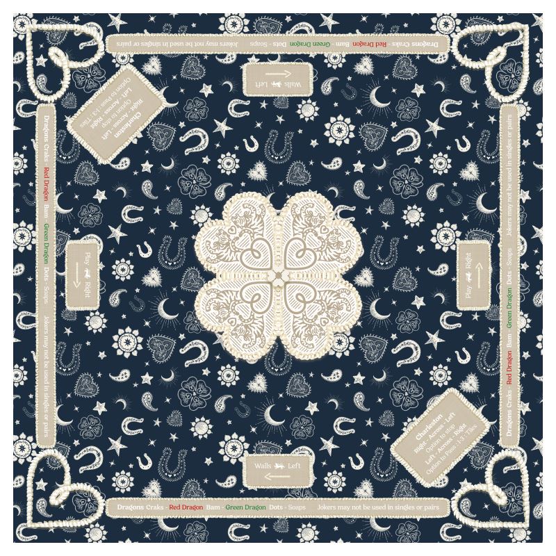 Tigre de Tartán Gaming Mat Hearts and Horseshoes