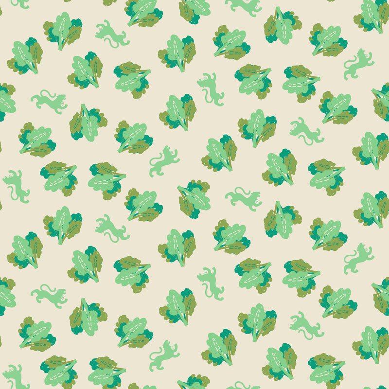 Tigre de Tartán Mahjong Gaming Mat Lettuce