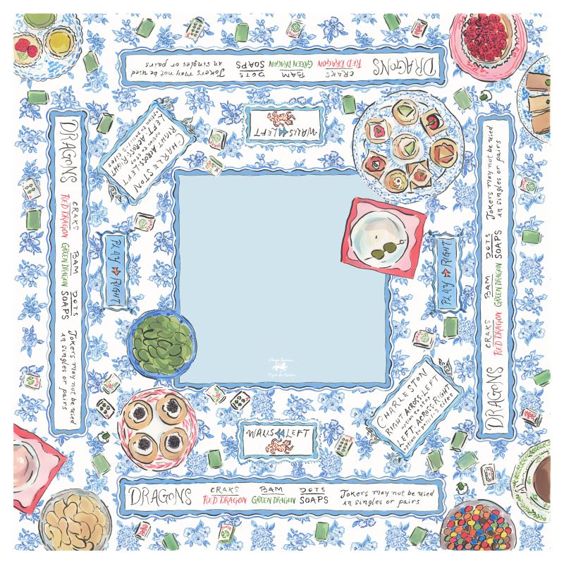 Tigre de Tartán Gaming Mat Mahj and Martinis