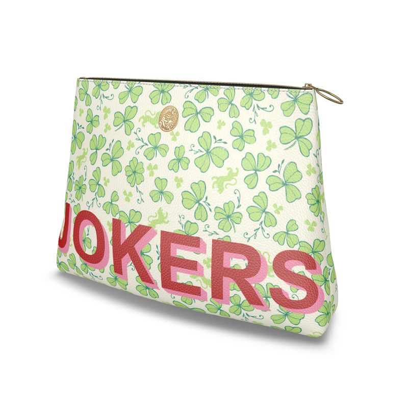 Tigre de Tartán Leather Tile Bag Jokers Clover