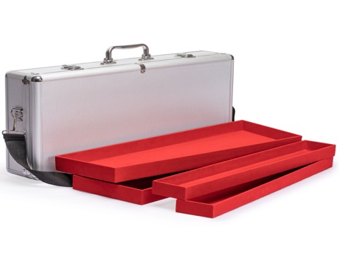 Yellow Mountain Imports Aluminum Case Presidential for American Mahjong